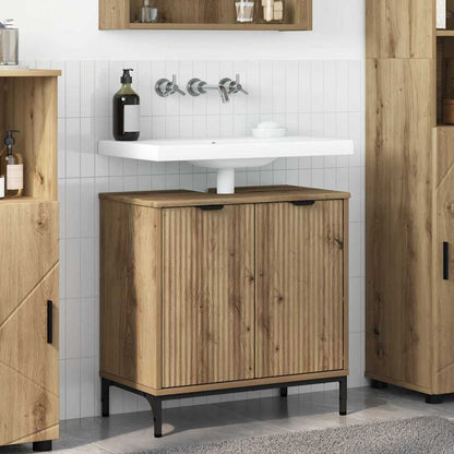Bathroom Sink Cabinet with Door Artisan Oak 60.5 x 33.5 x 61 cm