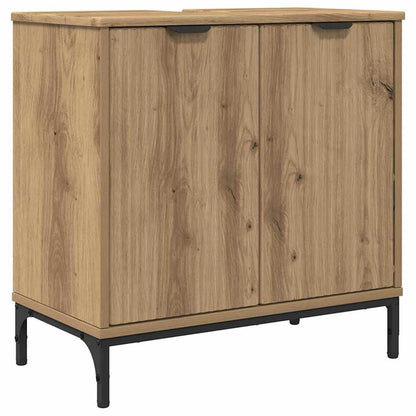 Bathroom Sink Cabinet with Door Artisan Oak 60.5 x 33.5 x 61 cm