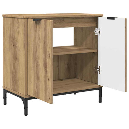 Bathroom Sink Cabinet with Door Artisan Oak 60.5 x 33.5 x 61 cm