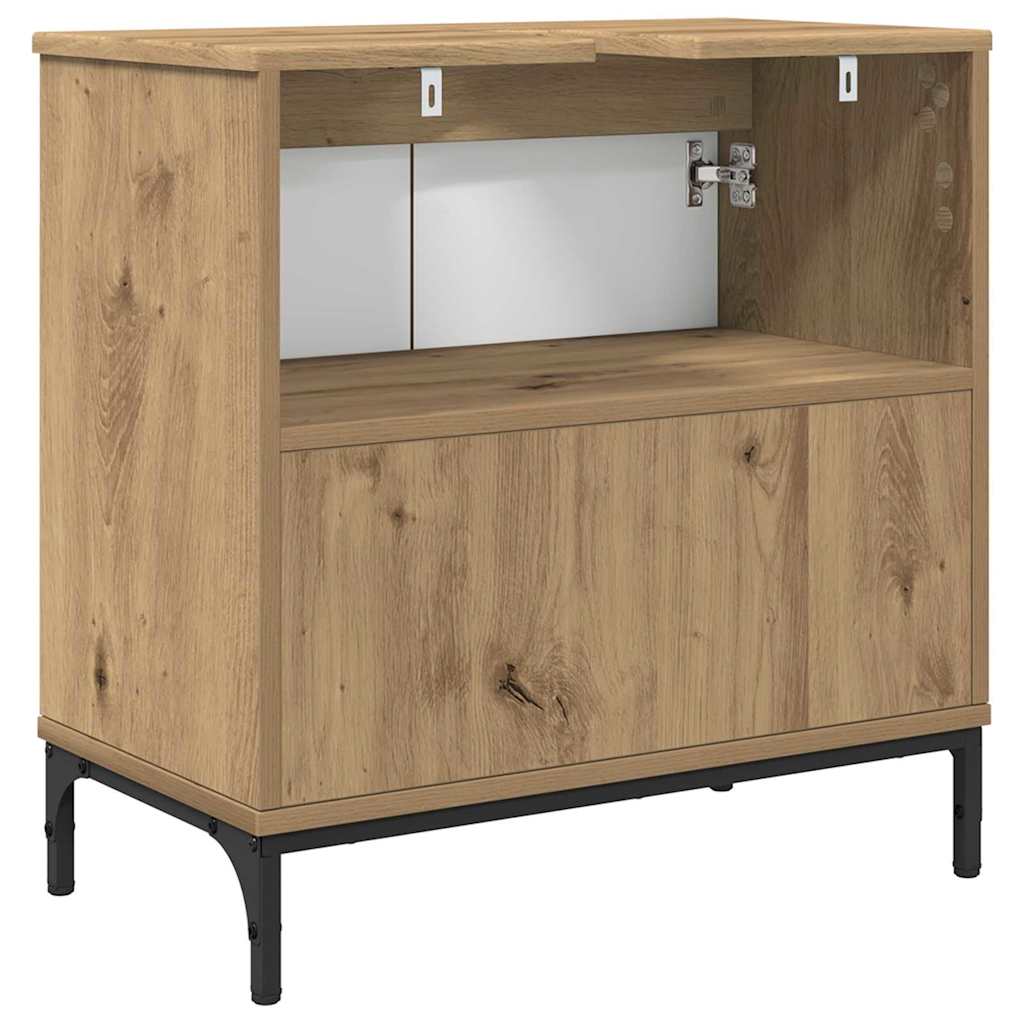 Bathroom Sink Cabinet with Door Artisan Oak 60.5 x 33.5 x 61 cm