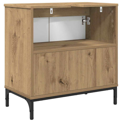 Bathroom Sink Cabinet with Door Artisan Oak 60.5 x 33.5 x 61 cm