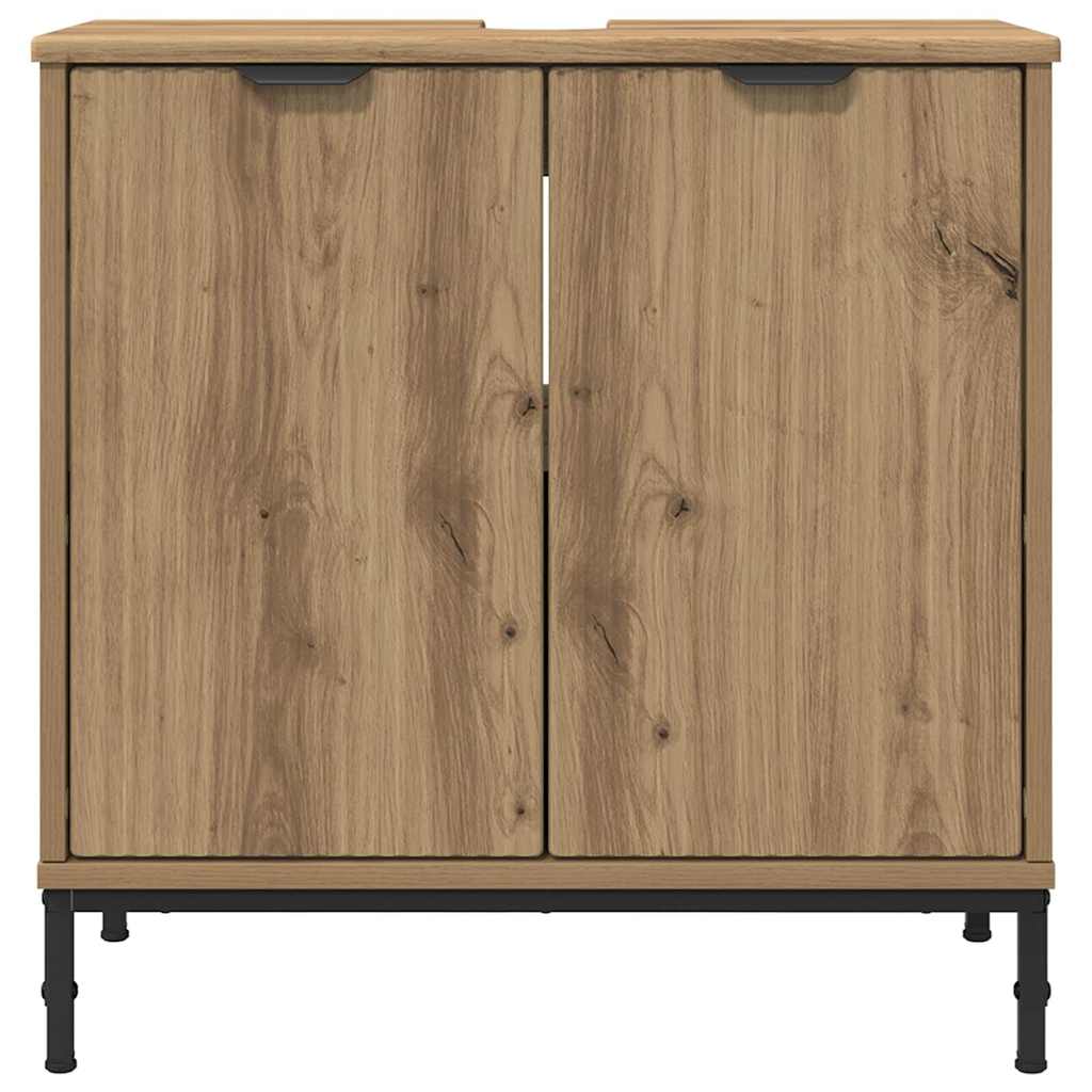 Bathroom Sink Cabinet with Door Artisan Oak 60.5 x 33.5 x 61 cm