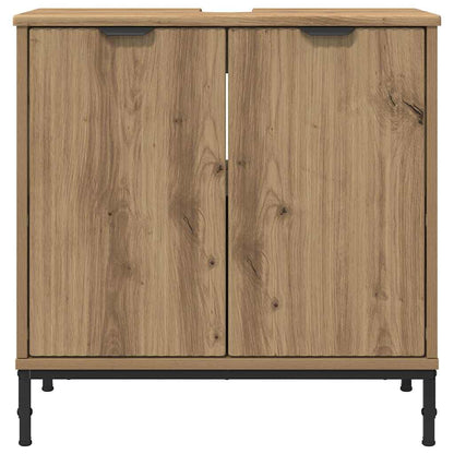 Bathroom Sink Cabinet with Door Artisan Oak 60.5 x 33.5 x 61 cm