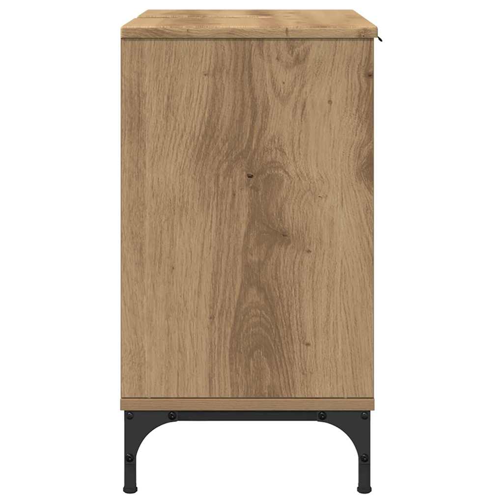 Bathroom Sink Cabinet with Door Artisan Oak 60.5 x 33.5 x 61 cm