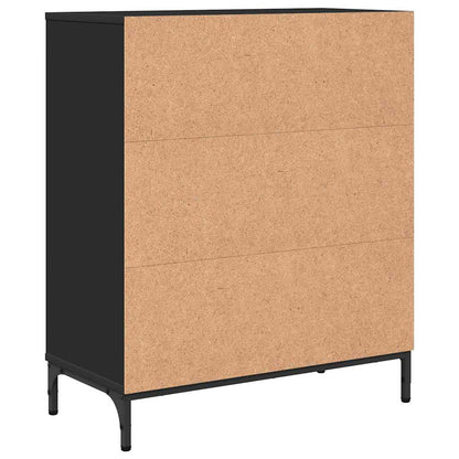 Sideboard Black 69.5 x 33 x 82 cm Engineered Wood