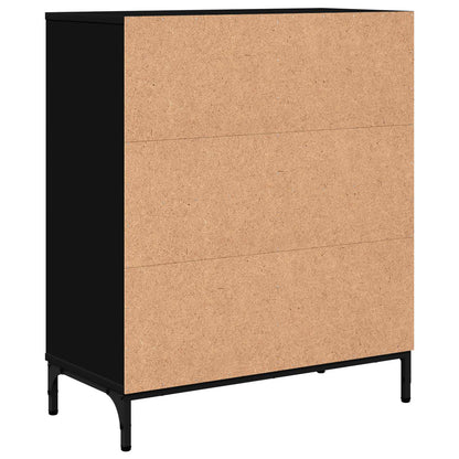 Sideboard Black 69.5 x 33 x 82 cm Engineered Wood