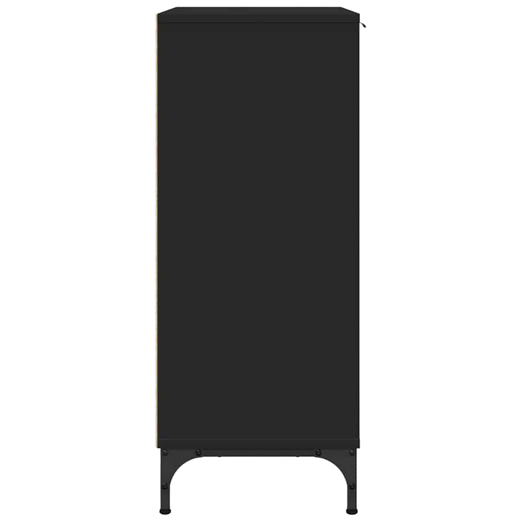 Sideboard Black 69.5 x 33 x 82 cm Engineered Wood