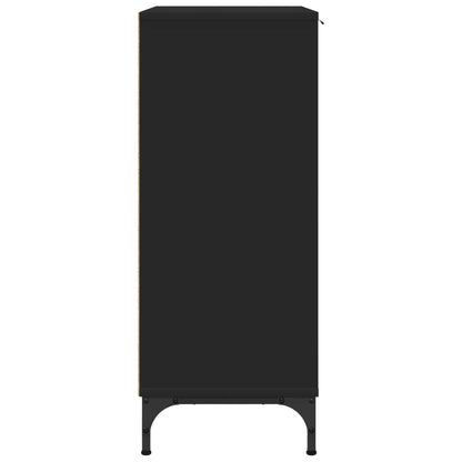 Sideboard Black 69.5 x 33 x 82 cm Engineered Wood