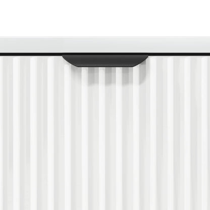 Sideboard High Gloss White 69.5 x 33 x 82 cm Engineered Wood