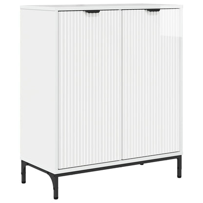 Sideboard High Gloss White 69.5 x 33 x 82 cm Engineered Wood