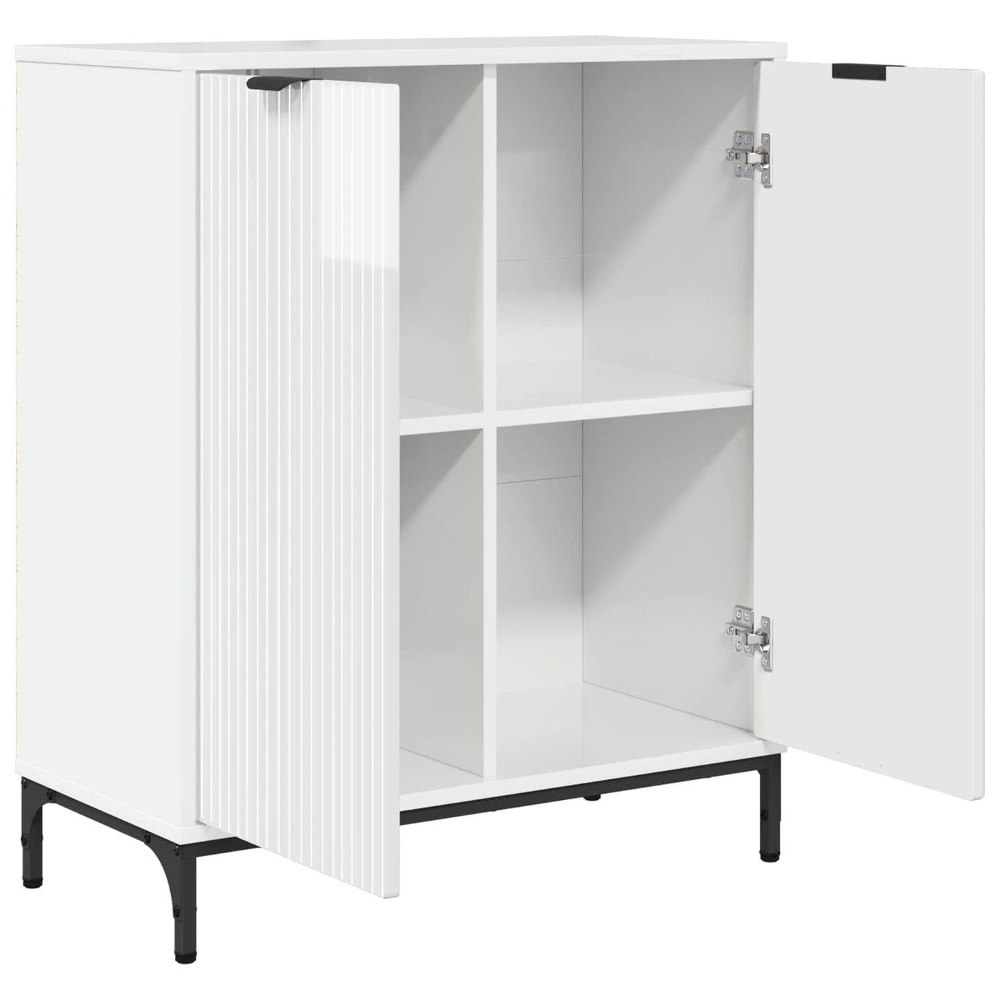 Sideboard High Gloss White 69.5 x 33 x 82 cm Engineered Wood