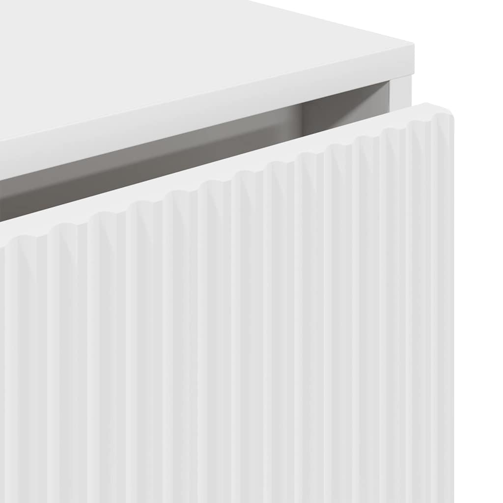 Sideboard with Drawer White 79.5 x 33 x 82 cm Engineered Wood