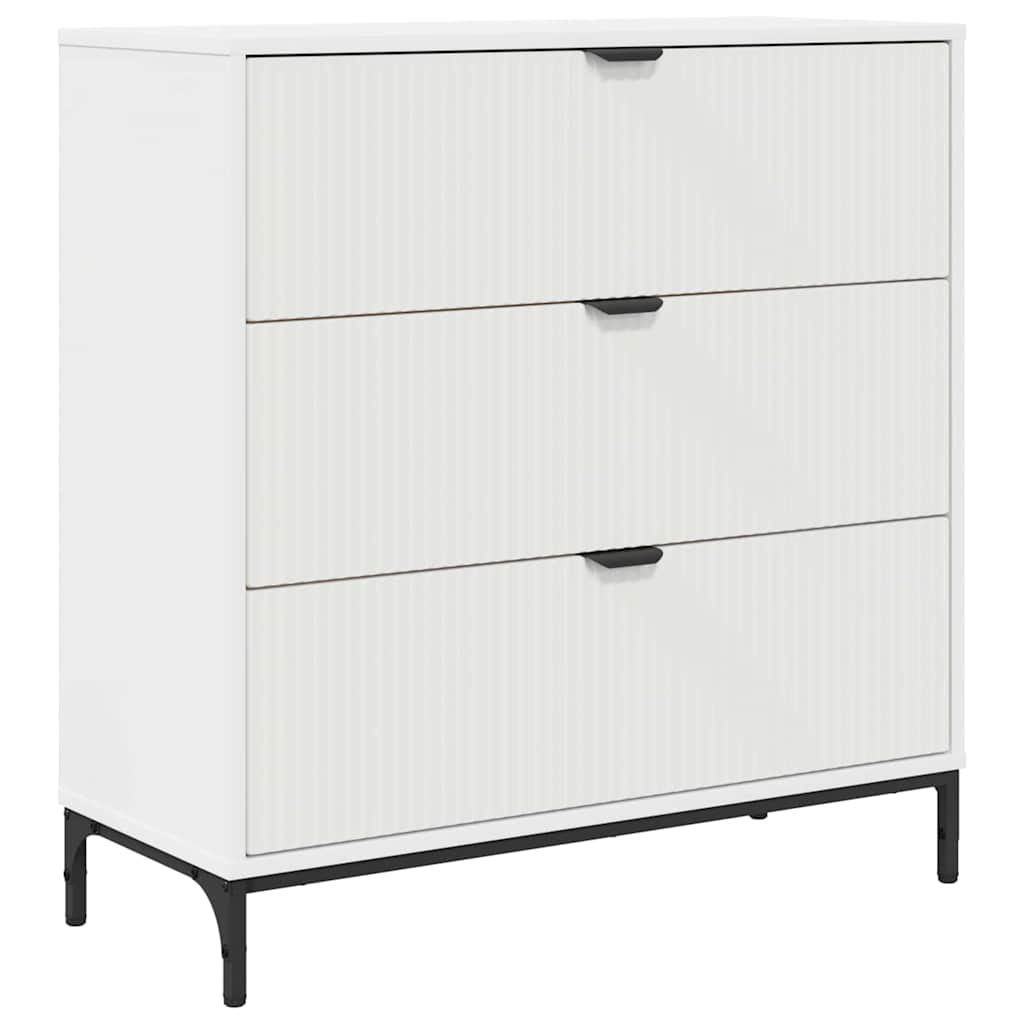 Sideboard with Drawer White 79.5 x 33 x 82 cm Engineered Wood