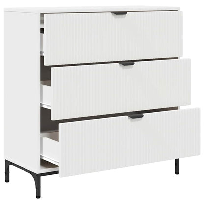 Sideboard with Drawer White 79.5 x 33 x 82 cm Engineered Wood