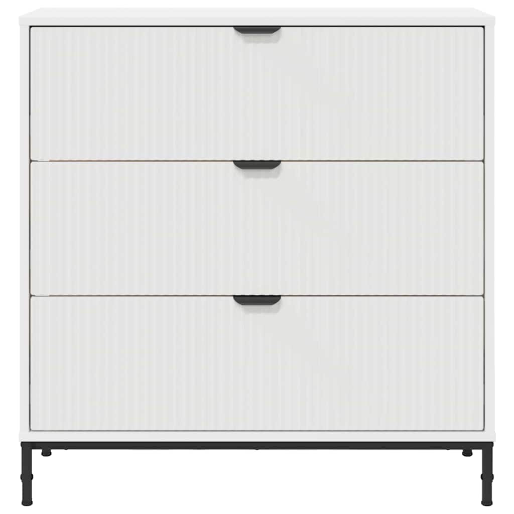 Sideboard with Drawer White 79.5 x 33 x 82 cm Engineered Wood