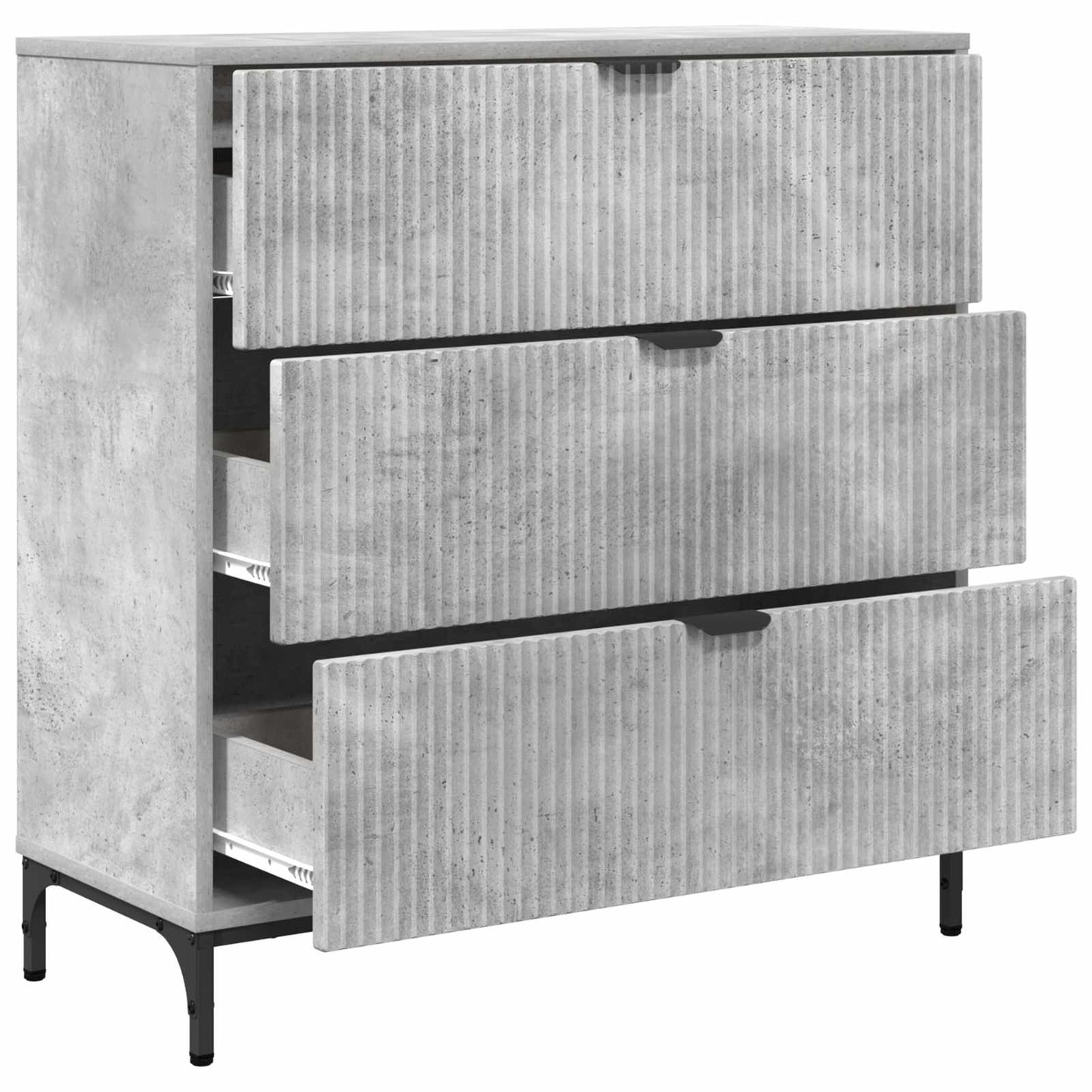 Sideboard Concrete Grey 79.5 x 33 x 82 cm Engineered Wood