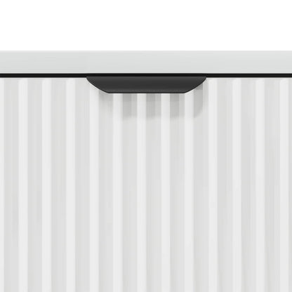 Sideboard High Gloss White 79.5 x 33 x 82 cm Engineered Wood
