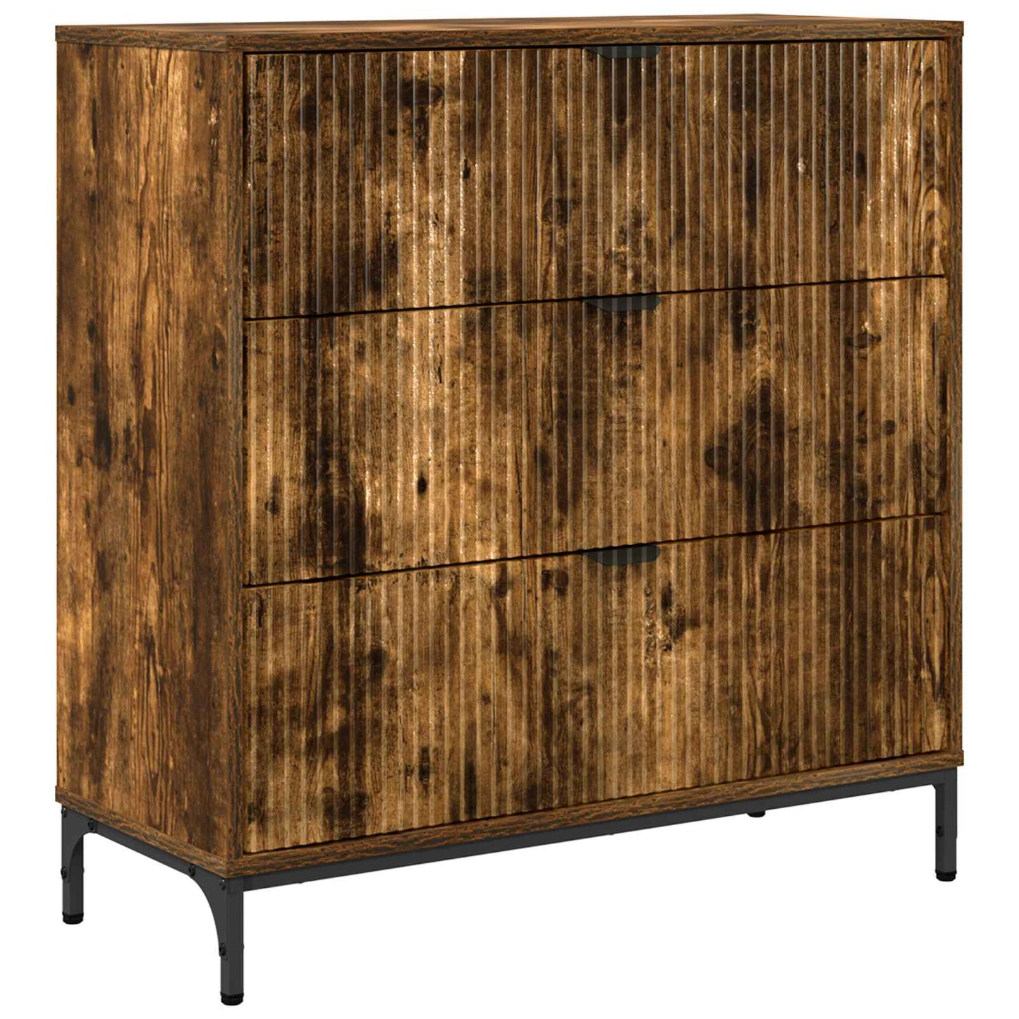 Sideboard Smoked Oak 79.5 x 33 x 82 cm Engineered Wood