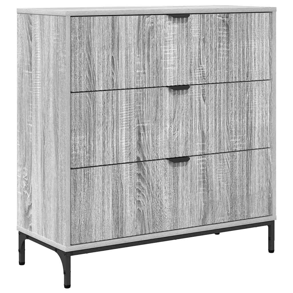 Sideboard Grey Sonoma 79.5 x 33 x 82 cm Engineered Wood