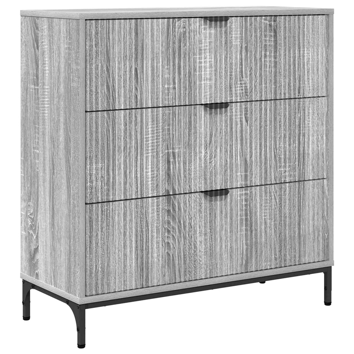 Sideboard Grey Sonoma 79.5 x 33 x 82 cm Engineered Wood