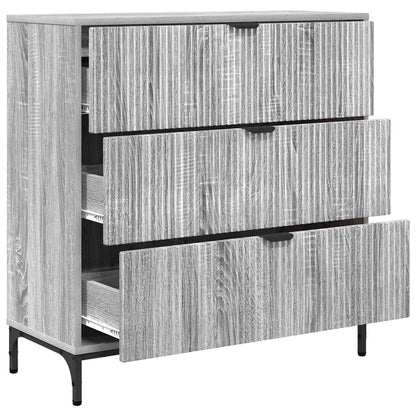 Sideboard Grey Sonoma 79.5 x 33 x 82 cm Engineered Wood
