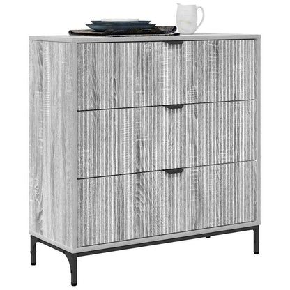 Sideboard Grey Sonoma 79.5 x 33 x 82 cm Engineered Wood