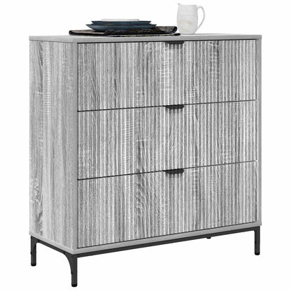 Sideboard Grey Sonoma 79.5 x 33 x 82 cm Engineered Wood
