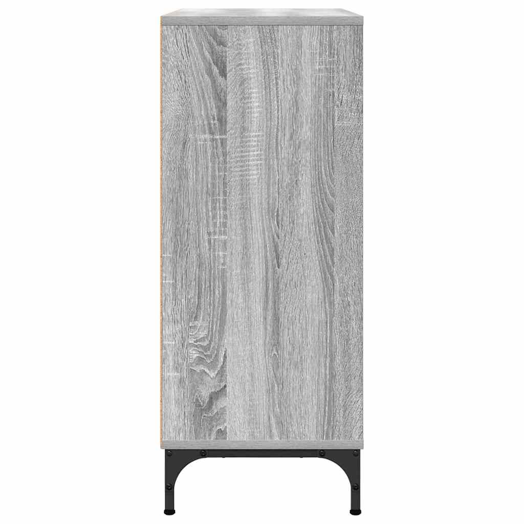Sideboard Grey Sonoma 79.5 x 33 x 82 cm Engineered Wood