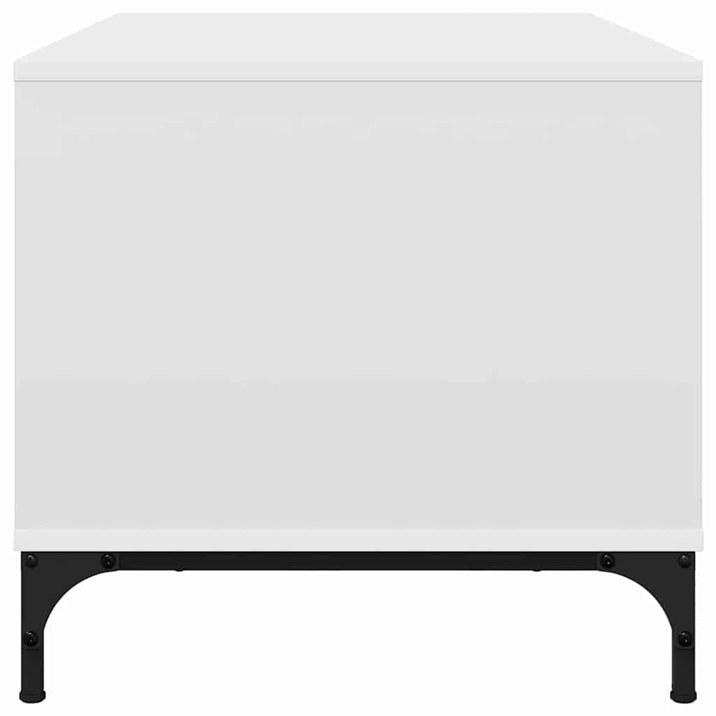 Coffee Table with Drawer White 90 x 49 x 46 cm Engineered Wood