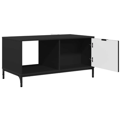 Coffee Table Black Oak 90 x 49 x 46 cm Engineered Wood