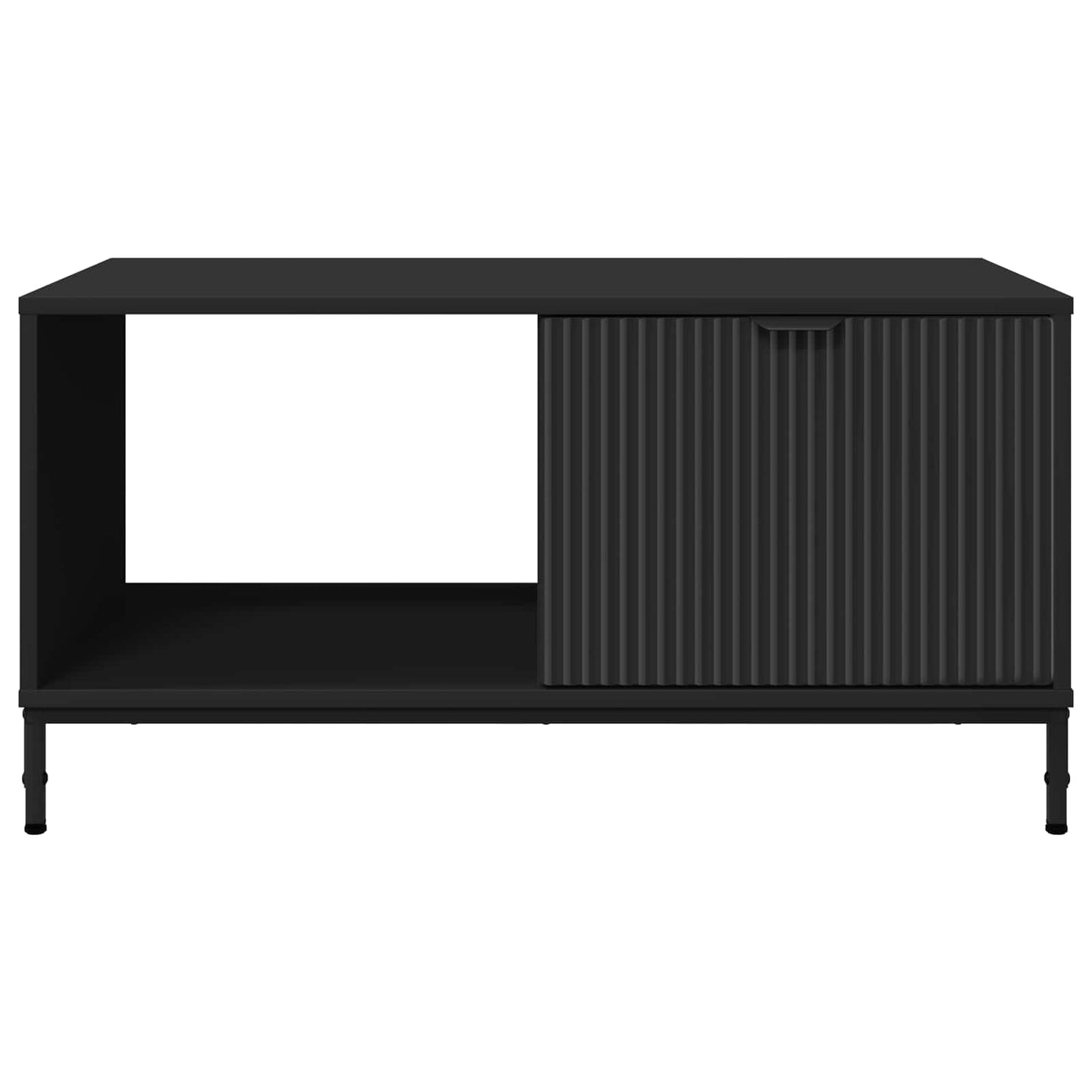 Coffee Table Black Oak 90 x 49 x 46 cm Engineered Wood