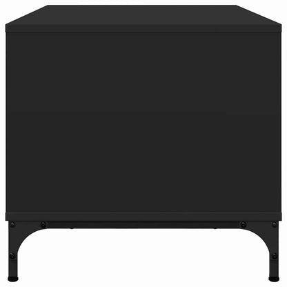 Coffee Table Black Oak 90 x 49 x 46 cm Engineered Wood