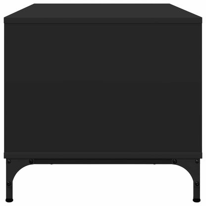 Coffee Table Black Oak 90 x 49 x 46 cm Engineered Wood