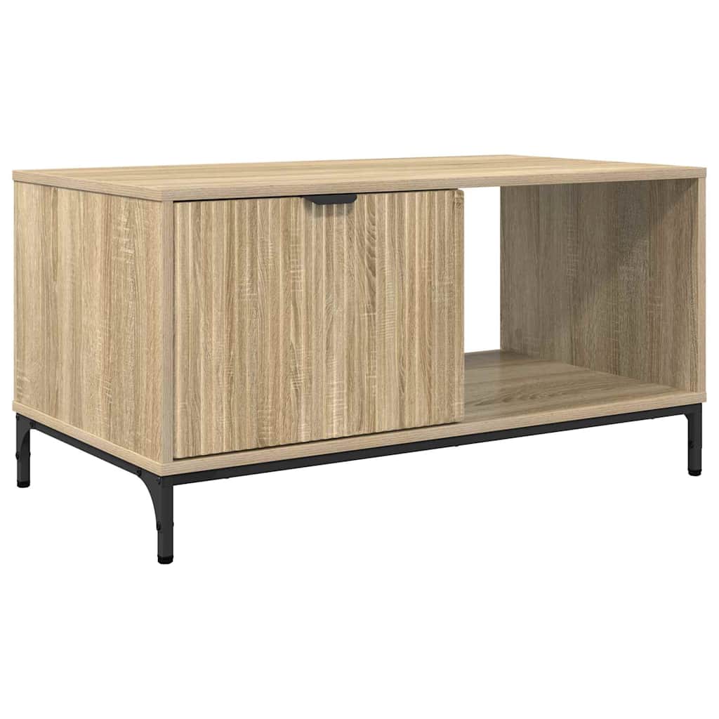 Coffee Table Sonoma Oak 90 x 49 x 46 cm Engineered Wood