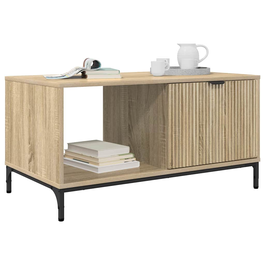 Coffee Table Sonoma Oak 90 x 49 x 46 cm Engineered Wood