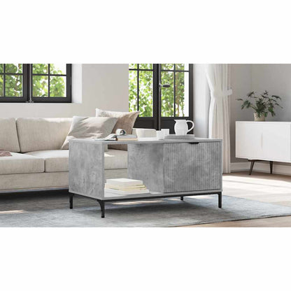 Coffee Table Concrete Grey 90 x 49 x 46 cm Engineered Wood