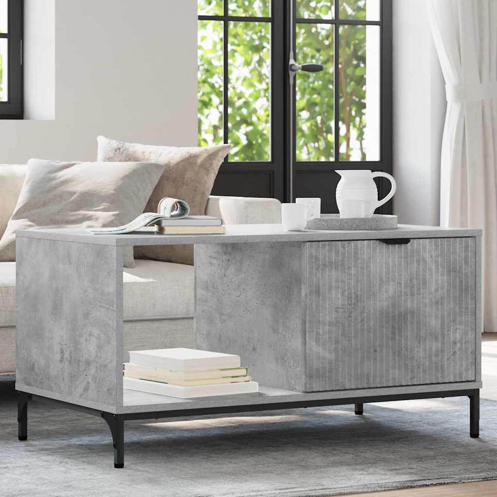 Coffee Table Concrete Grey 90 x 49 x 46 cm Engineered Wood