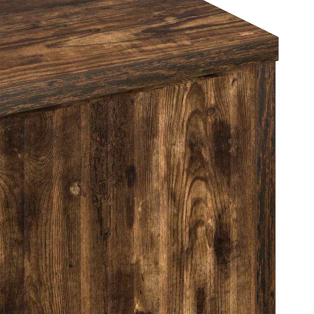 Coffee Table Smoked Oak 90 x 49 x 46 cm Engineered Wood