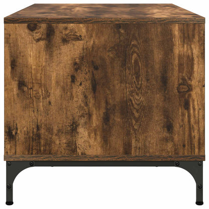 Coffee Table Smoked Oak 90 x 49 x 46 cm Engineered Wood