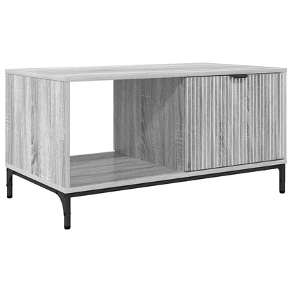Coffee Table Grey Sonoma 90 x 49 x 46 cm Engineered Wood