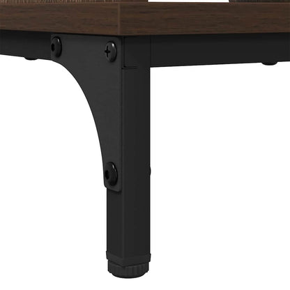Coffee Table Brown Oak 90 x 49 x 46 cm Engineered Wood