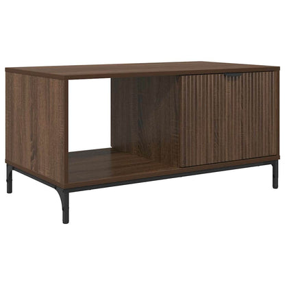 Coffee Table Brown Oak 90 x 49 x 46 cm Engineered Wood