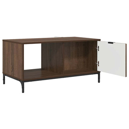 Coffee Table Brown Oak 90 x 49 x 46 cm Engineered Wood