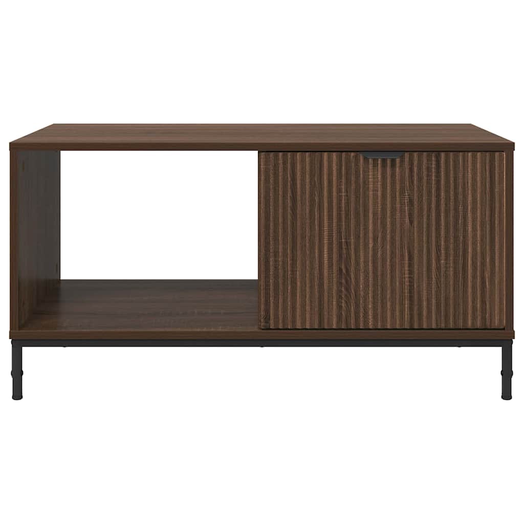 Coffee Table Brown Oak 90 x 49 x 46 cm Engineered Wood