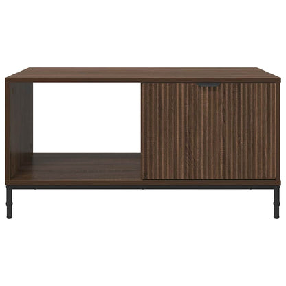 Coffee Table Brown Oak 90 x 49 x 46 cm Engineered Wood