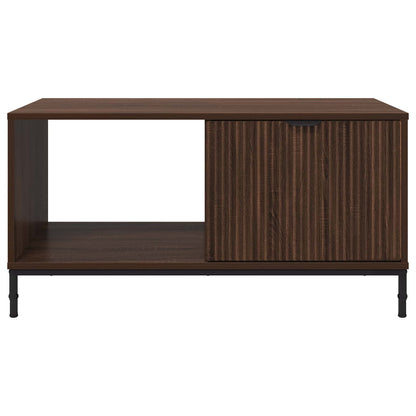 Coffee Table Brown Oak 90 x 49 x 46 cm Engineered Wood