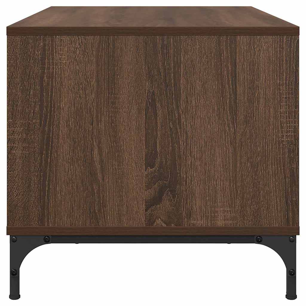 Coffee Table Brown Oak 90 x 49 x 46 cm Engineered Wood