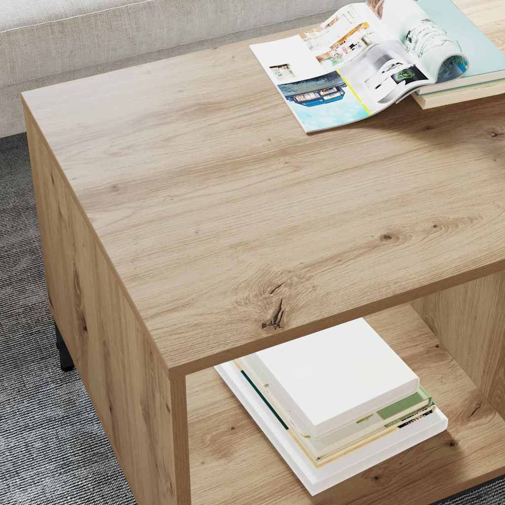 Coffee Table Artisan Oak 90 x 49 x 46 cm Engineered Wood