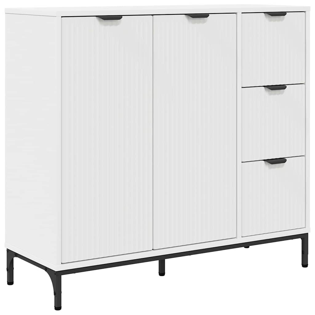 Sideboard with Drawer White 89.5 x 33 x 82 cm Engineered Wood