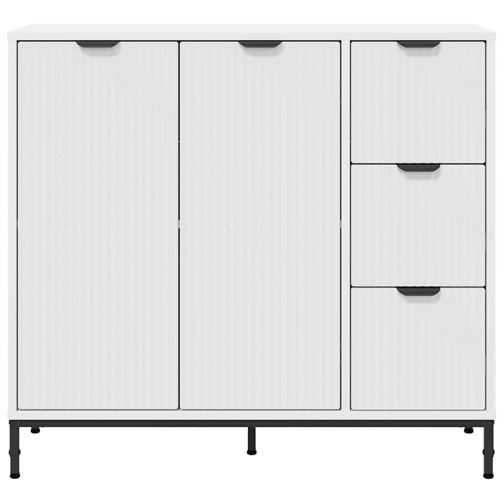 Sideboard with Drawer White 89.5 x 33 x 82 cm Engineered Wood